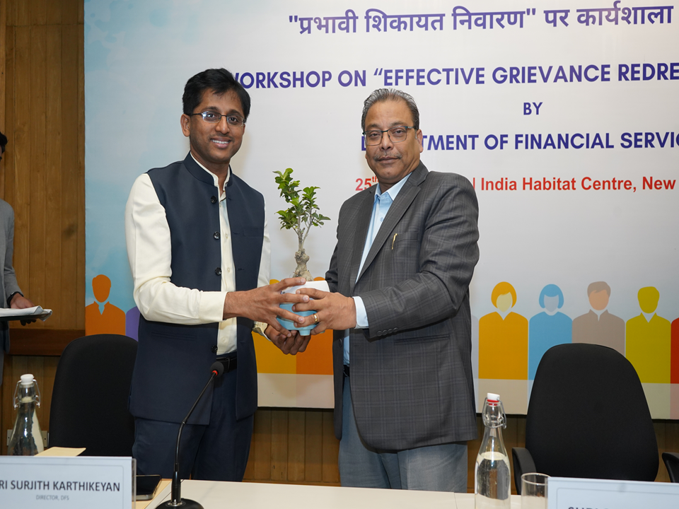 NHB, in coordination with DFS, MoF, GOI, organised a workshop on “Effective Grievance Redressal” (March 25, 2026, India Habitat Centre, New Delhi)